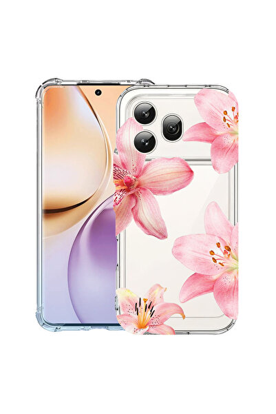 bestcase ®   Husă antișoc pentru Honor 600, Floral - Floral - Lotus Roz Elega...
