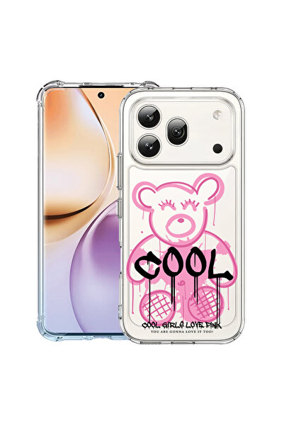 bestcase Έξυπνος ®   Αντικραδασμική Θήκη για Honor 600 Pro, Αρκουδάκι Cool Ρο...