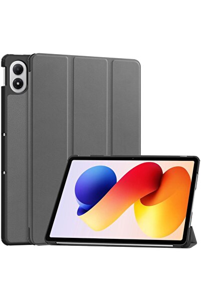 OEM Θήκη Τριπλής Αναδίπλωσης με Στήριγμα για Xiaomi Redmi Pad 2 Pro - Γκρι