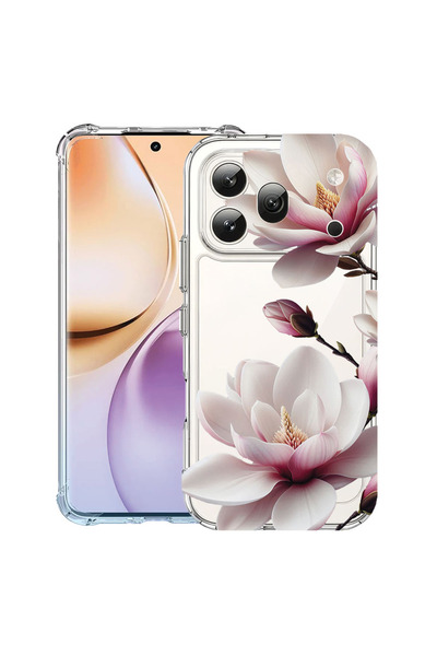 bestcase Έξυπνος ®   Αντικραδασμική Θήκη για Honor 600 Pro, Φλοράλ - Ροζ Μανό...