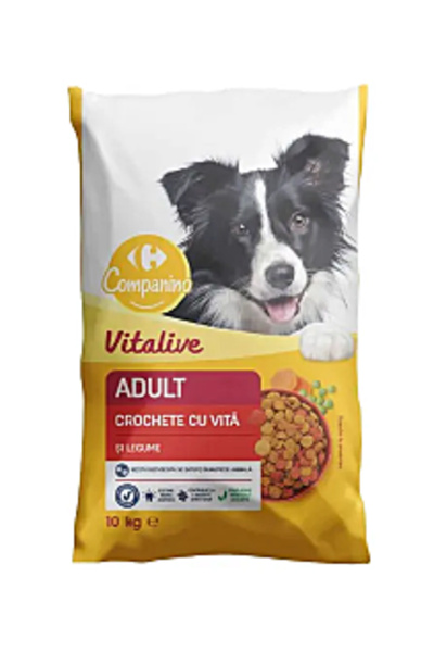 Carrefour Companino Hrană uscată pentru câini cu vită și legume 10 Kg