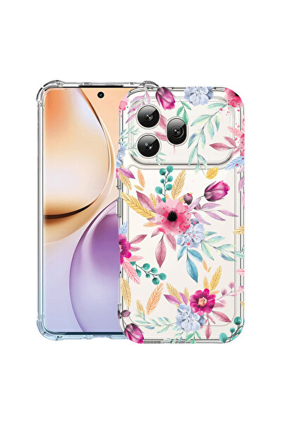 bestcase ®   Αντικραδασμική Θήκη για Honor 600, Χαρούμενα Λουλούδια, 3159975 ...