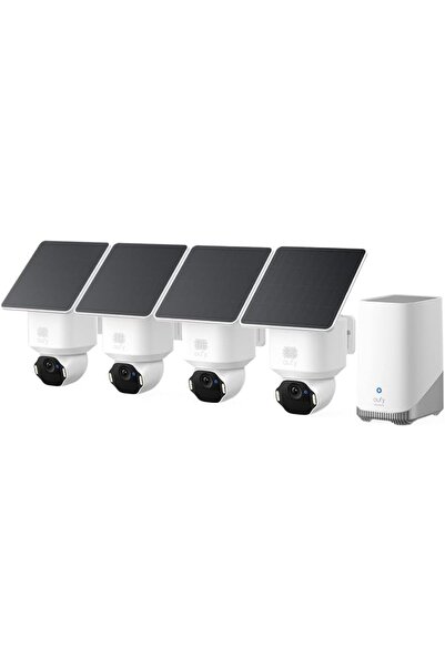 Eufy Security كاميرا سولوكام E42، كاميرا أمان لاسلكية خارجية بدقة 4K، متوافقة...