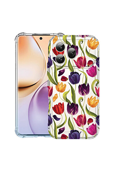 bestcase ®   Husă antișoc pentru Honor 600, cu model floral - lalele, 3159975...