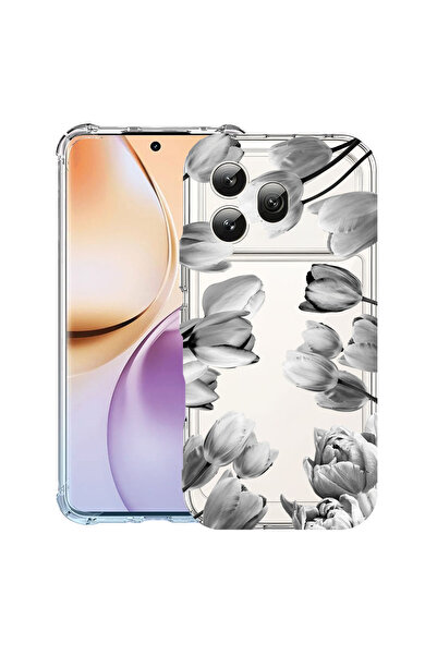 bestcase ®   Husă antișoc pentru Honor 600, Floral - Lalea Neagră, 3159975 AS...