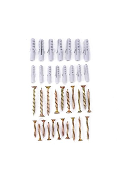 Lawazim Drywall screws & Plastic Anchor Kit-44 Piece- Heavy Duty Secure Faste...