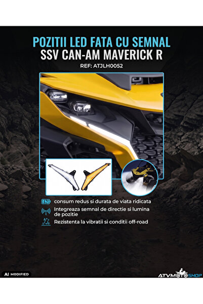 The Beast ΠΡΟΣΩΠΙΚΑ ΦΩΤΑ LED ΜΕ ΣΗΜΑΤΟΠΟΙΗΣΗ SSV CAN-AM MAVERICK R