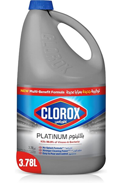 CLOROXY كلوروكس بلاتينيوم مبيض 3.78 لتر، ارتقِ بتنظيفك مع مبيض جديد متعدد الف...