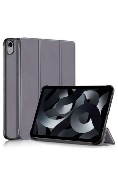 OEM Θήκη Τριπλής Αναδίπλωσης με Στήριγμα για iPad 10.9 (2022) - Γκρι