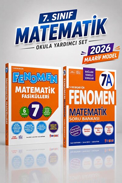 Fenomen Yayıncılık Fenomen 7.Sınıf Matematik Fasikülleri 7A Soru Bankası Okul...