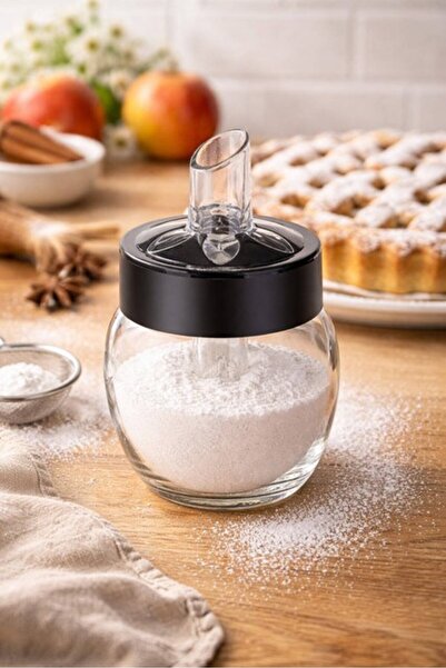 Sarina Glass Cam Toz Şeker Dispenseri 210 cc