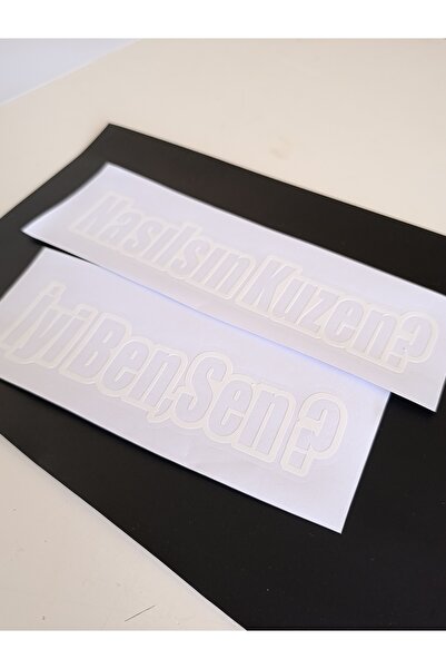 UAStudio Nasılsın Kuzen?iyi nen sen ikili Sticker 20cm