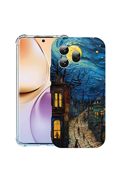 bestcase Έξυπνος ®   Αντικραδασμική Θήκη για Honor 600, Βαν Γκογκ Πόληστρα, 3...