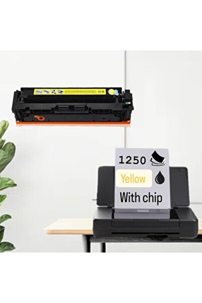 Ulm Cart Cartus toner compatibil 207A, W2212A galben, cu cip, 1250 pagini, pe...