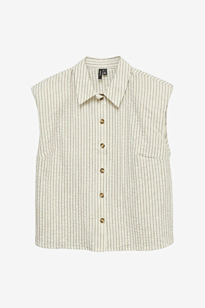 Vero Moda Women's VMMICAH Sleeveless Shoulder Detail Shirt Top