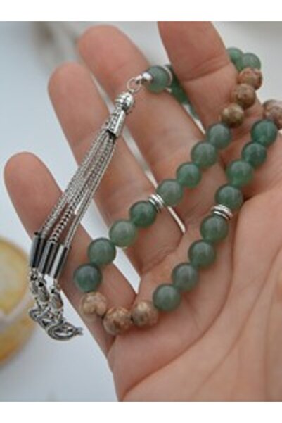 Stoneage Aventurine and Jasper Stone Prayer Beads - Mixed -