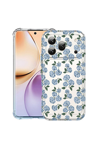 bestcase ®   Противоударен калъф за Honor 600 Pro, Флорален - Десен хортензия...