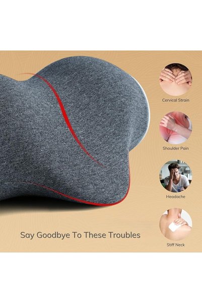 BokSung Neck Stretcher, Neck and Shoulder Relaxer,Cervical Pillow for Neck Pain Relief,Memory Foam Neck Stre