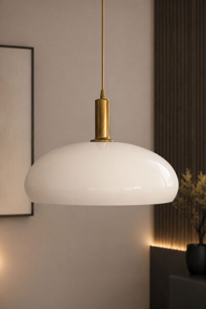 LUMINZO Vovle Bohem Turuncu Metal Sarkıt 38 Cm Avize Yemek Masası Üstü Salon ...