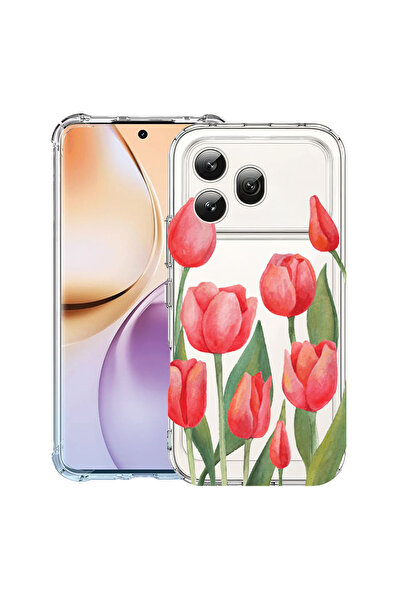 bestcase ®   Husă Antișoc pentru Honor 600, Lalele Roșii, 3159975 AS 633