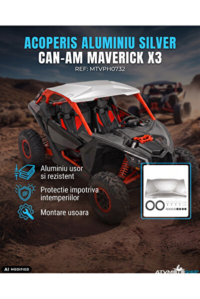 The Beast ACOPERIS ΑΛΟΥΜΙΝΙΟΥ ΑΣΗΜΙ CAN-AM MAVERICK X3
