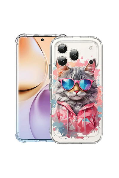 bestcase ®   Αντικραδασμική Θήκη για Honor 600 Pro, Shopping Queen Cat, 31599...