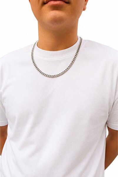 Lav Aksesuar Steel Chain Gourmet Design Necklace