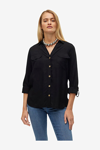 Vero Moda Women's VMBUMPY Long Sleeve Shirt New Woven Noos
