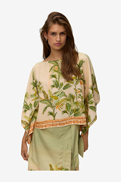 Vero Moda Women's VMHEATHER Long Sleeve Cape Woven Top