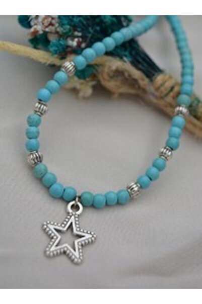 Stoneage Star Figured Necklace - Turquoise -