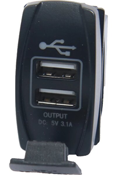 The Beast 12V Γρήγορης Φόρτισης Διπλός Φορτιστής USB με Μπλε LED