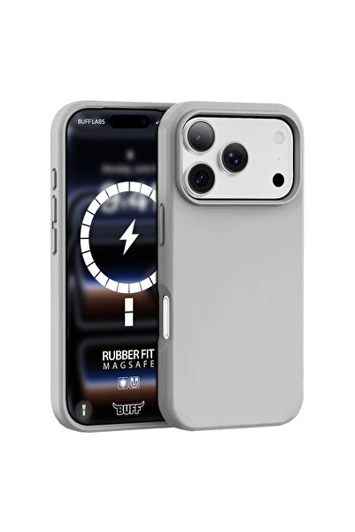 Buff iPhone 18 Pro /17 Pro MagSafe Rubber Fit Kılıf Gray