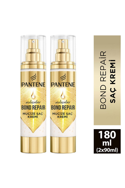 Pantene Molecular Bond Repair Durulanmayan Krem 90ml x2