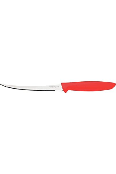 TRAMONTINA Plenus 5 Inches Tomato Knife with Stainless Steel Blade and Red Po...