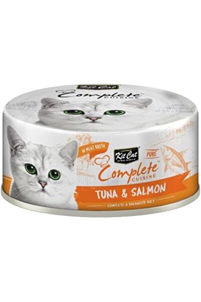 Kit Cat طعام رطب كامل التغذية بالتونة والسلمون 70 جرام