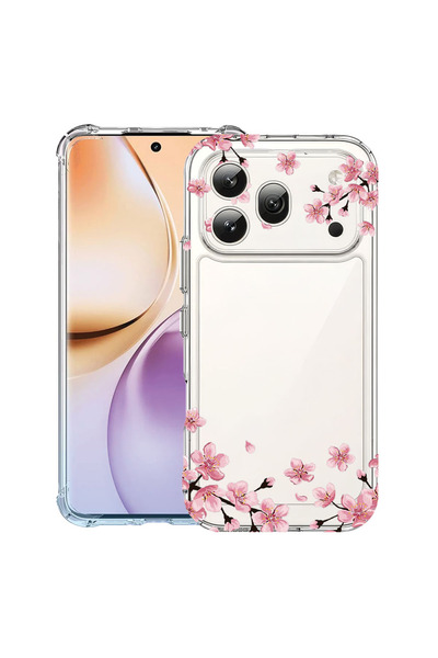 bestcase ®   Αντικραδασμική Θήκη για Honor 600 Pro, Παστέλ χρώματα - λουλούδι...