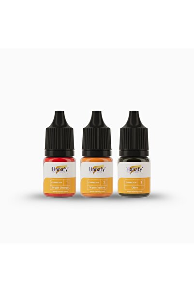 HANAFY Klasik Corrector Set 5ml TURUNCU-SARI-YEŞİL