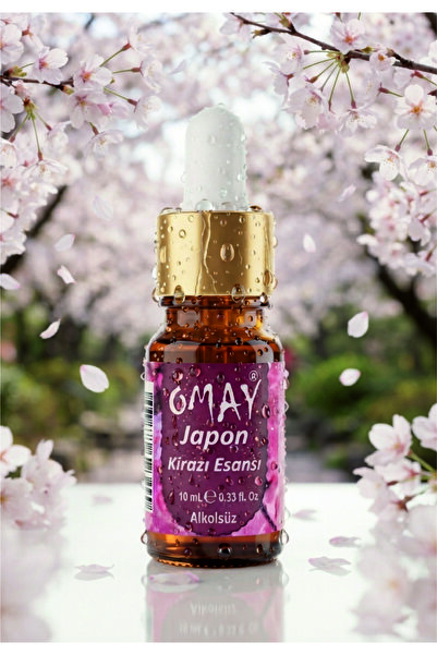 Japon Kirazı Esansiyel Koku Yağı 10 ml Damlalıklı Şişede ve Doğal Vegan