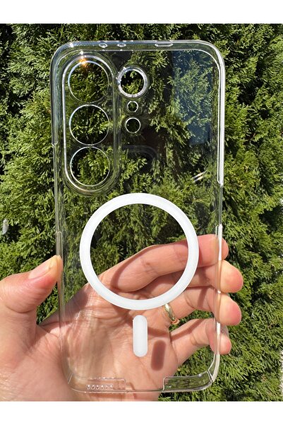Deppo Trend Tecno Camon 50 Pro Uyumlu Kılıf İnce Sert Sararmaz Magsafe Kamera...