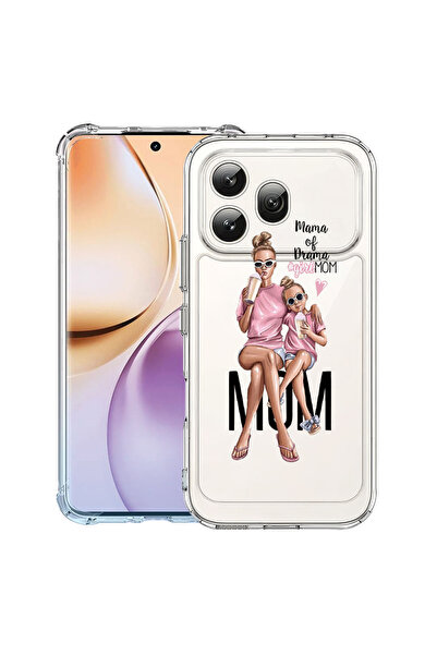 bestcase ®   Αντικραδασμική Θήκη για Honor 600, Κορίτσι Μαμά, Μαμά του Δράματ...