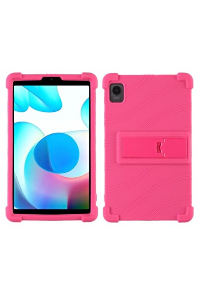 OEM Ενισχυμένη Θήκη Σιλικόνης με Βάση για Realme Pad Mini 8.7 ιντσών - Φούξια