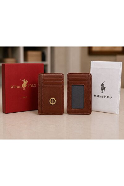 WİLLİAMPOLO Minimal Hakiki Deri Unisex Kartlık