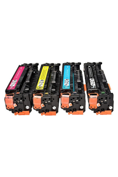 Ulm Cart Set 4 cartușe toner compatibile cu CC530A, CC531A, CC532A, CC533A, B...