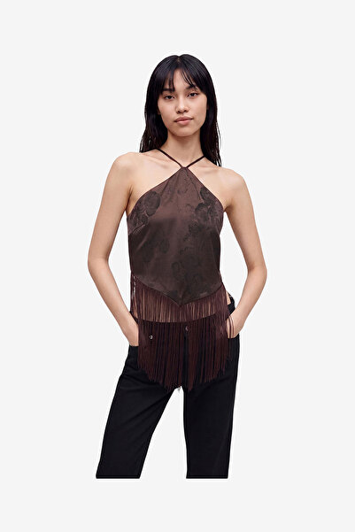Vero Moda Women's VMTATHIANA Singlet Fringe Top