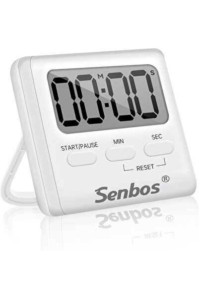 Senbos مؤقت مطبخ رقمي - جهاز طهي بصوت إنذار عالٍ وقوي مع خاصية العد التنازلي ...
