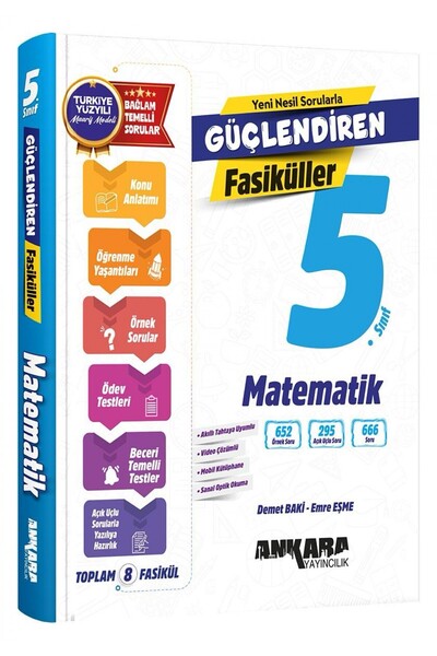 Ankara Yayıncılık 5.Sınıf Güçlendiren Matematik Soru Bankası
