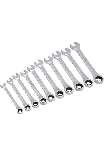 Amazon basics High Torque Gear Wrench Set, 10 Pieces