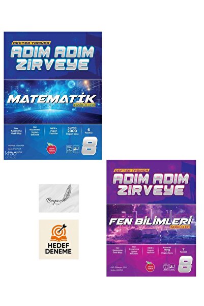 Newton Yayınları Newton 8.Sınıf Adım Adım Zirveye Matematik Fen Fasikülü Hede...