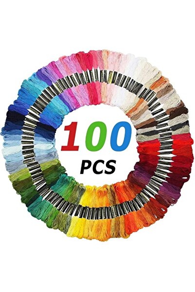 Monico Neon Embroidery Floss Embroidery Floss Thread 100 Skeins 100 Colors wi...