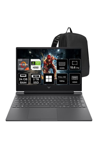 HP Victus 15 AMD Ryzen 7 7445H RTX 4050 6GB 24GB RAM 1TB SSD 15.6" FHD 144Hz ...